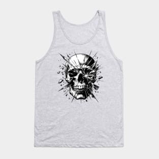 Broken crystal Skull Tank Top